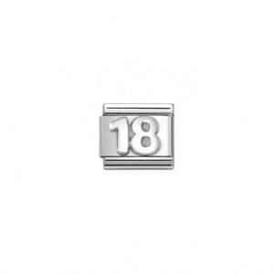 NEW NOMINATION unisex celebrate links bracelet in 18 silver
